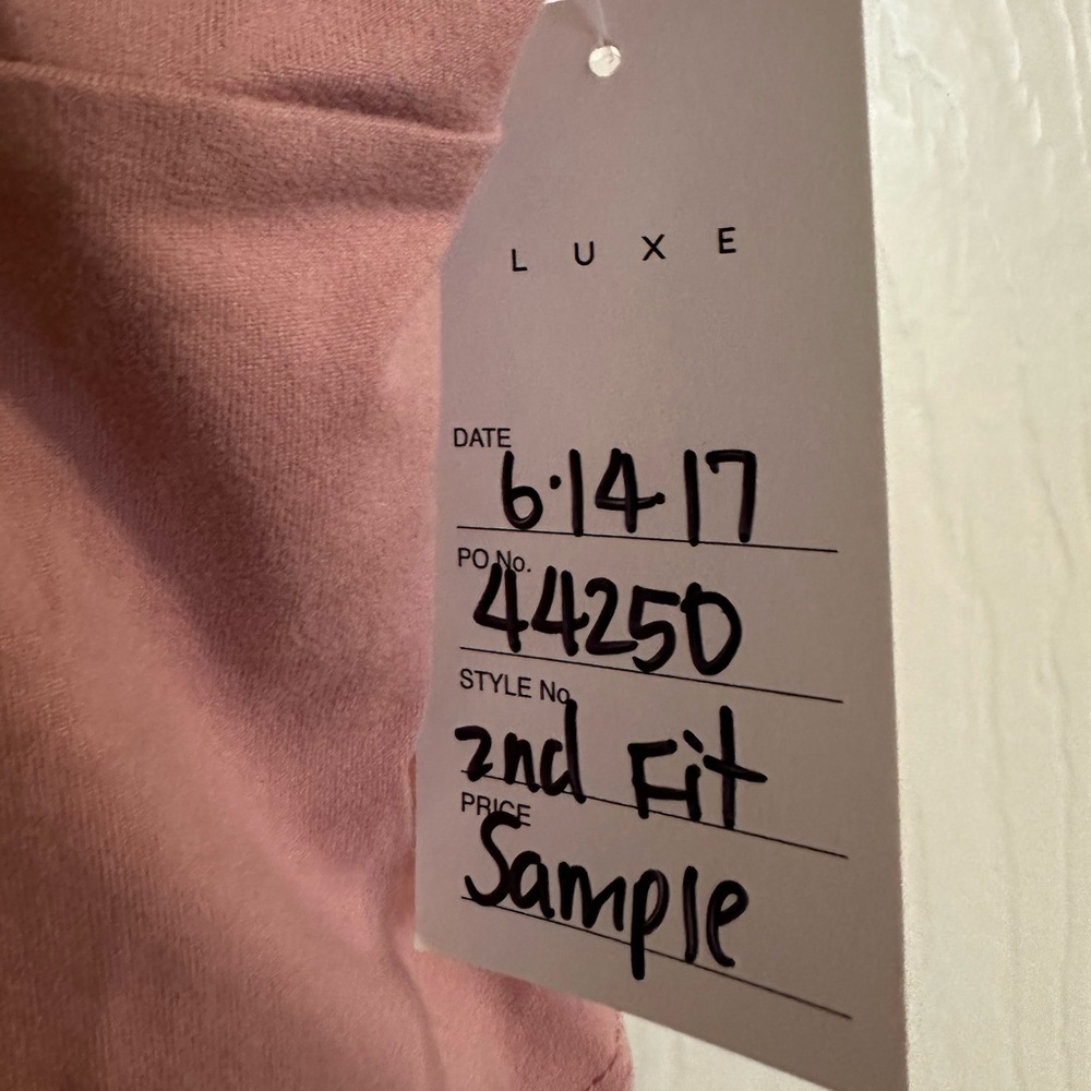 Luxe dusty pink bodysuit with floral accents. NWT - Picture 4 of 9